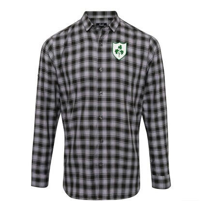 Republic of Ireland Football Check Long Sleeve Shirt 