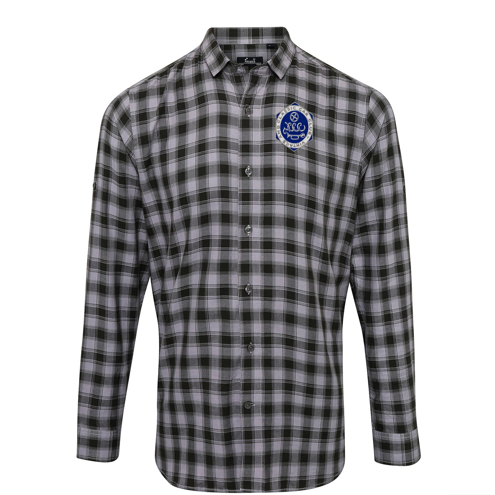 Vintage and Classic Car Club Check Long Sleeve Shirt 