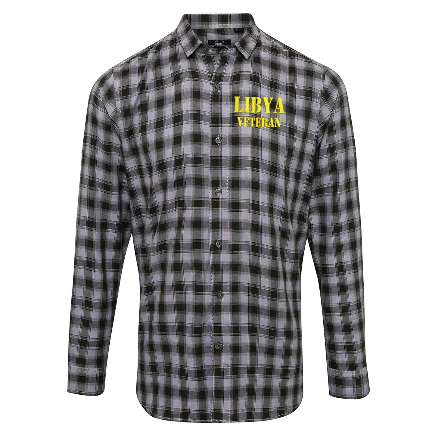 Libya Veteran Check Long Sleeve Shirt 