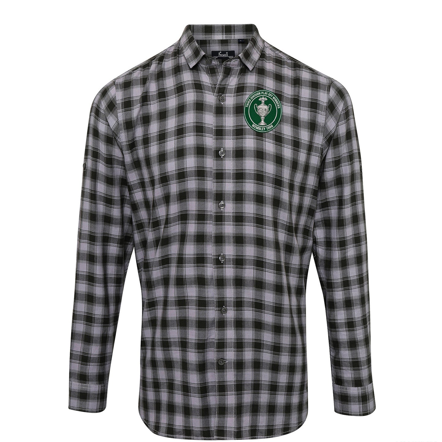 Plymouth Argyle Wembley 1996 Check Long Sleeve Shirt