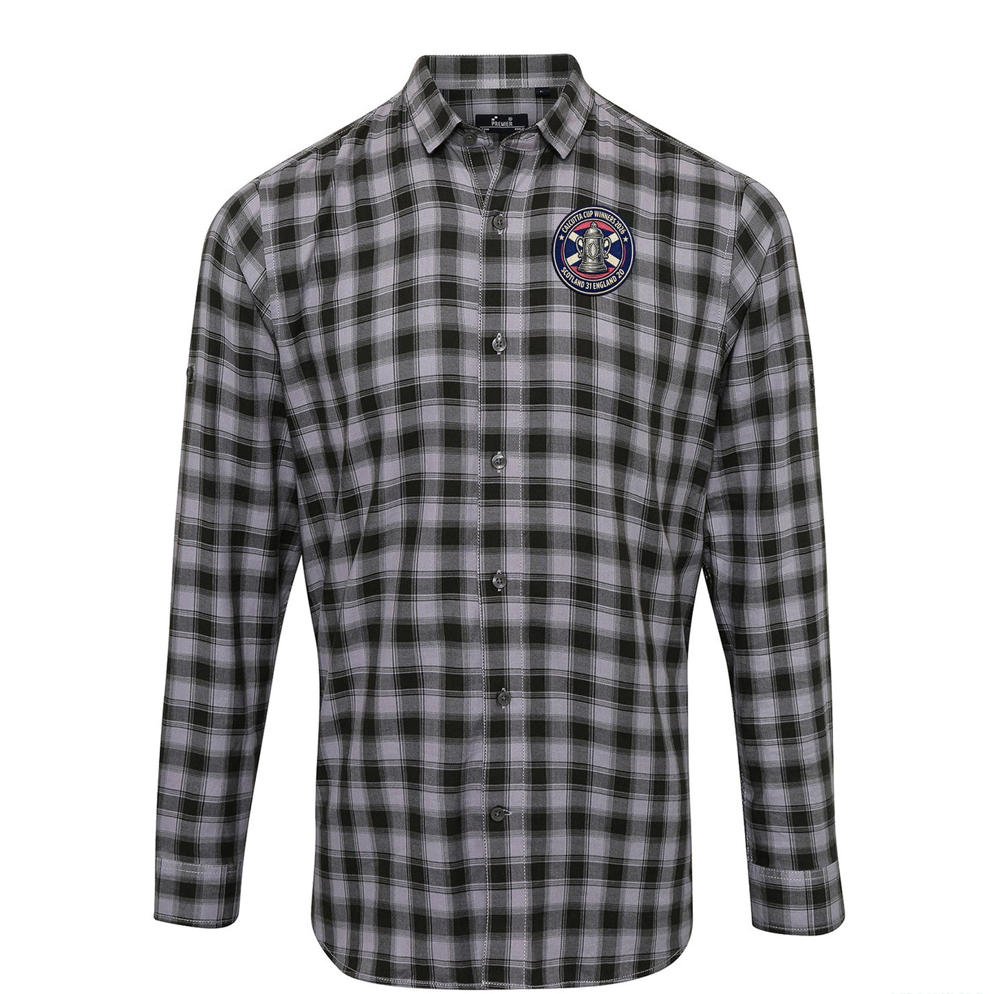 Scotland Calcutta Cup 2026 Check Long Sleeve Shirt
