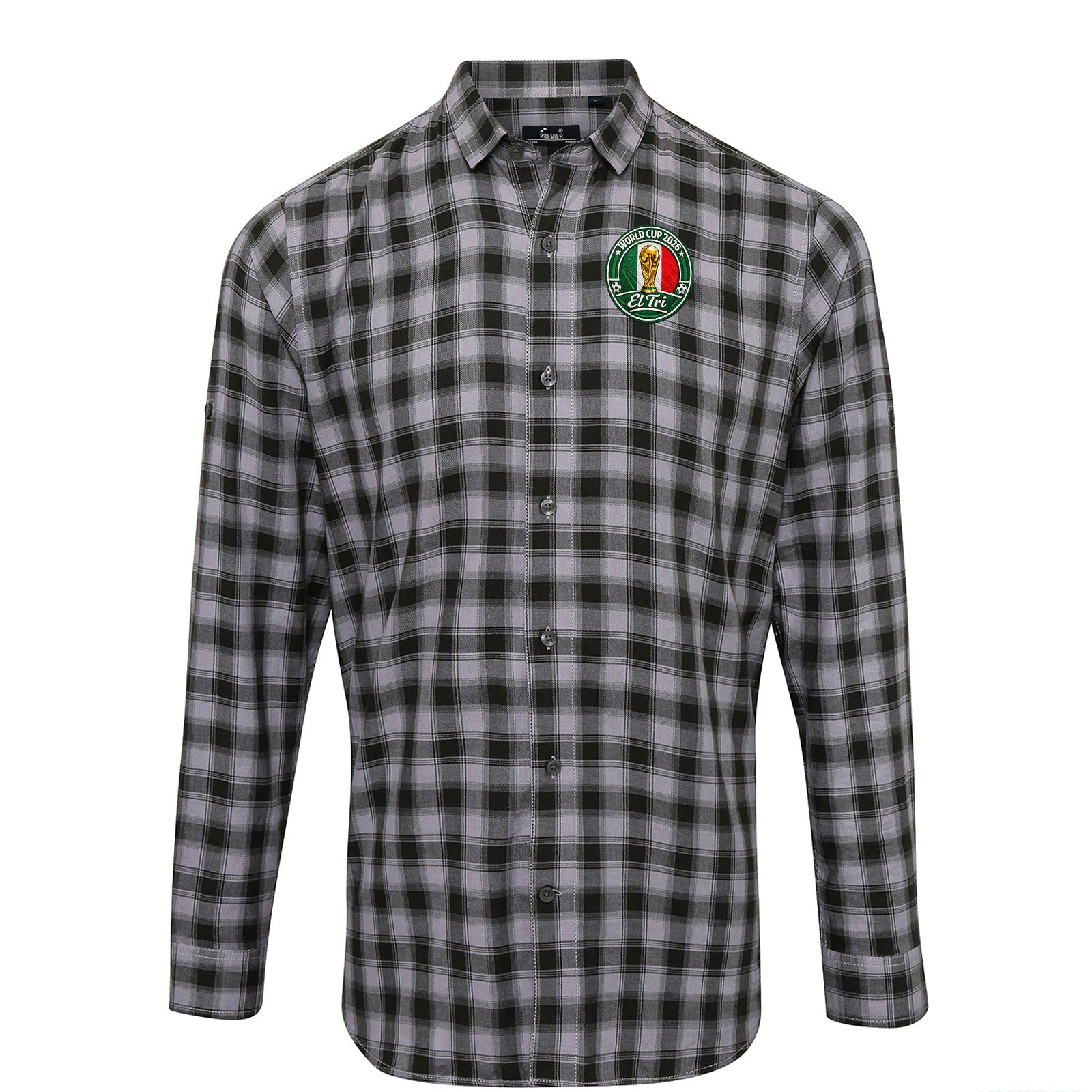 Mexico World Cup 2026 Check Long Sleeve Shirt