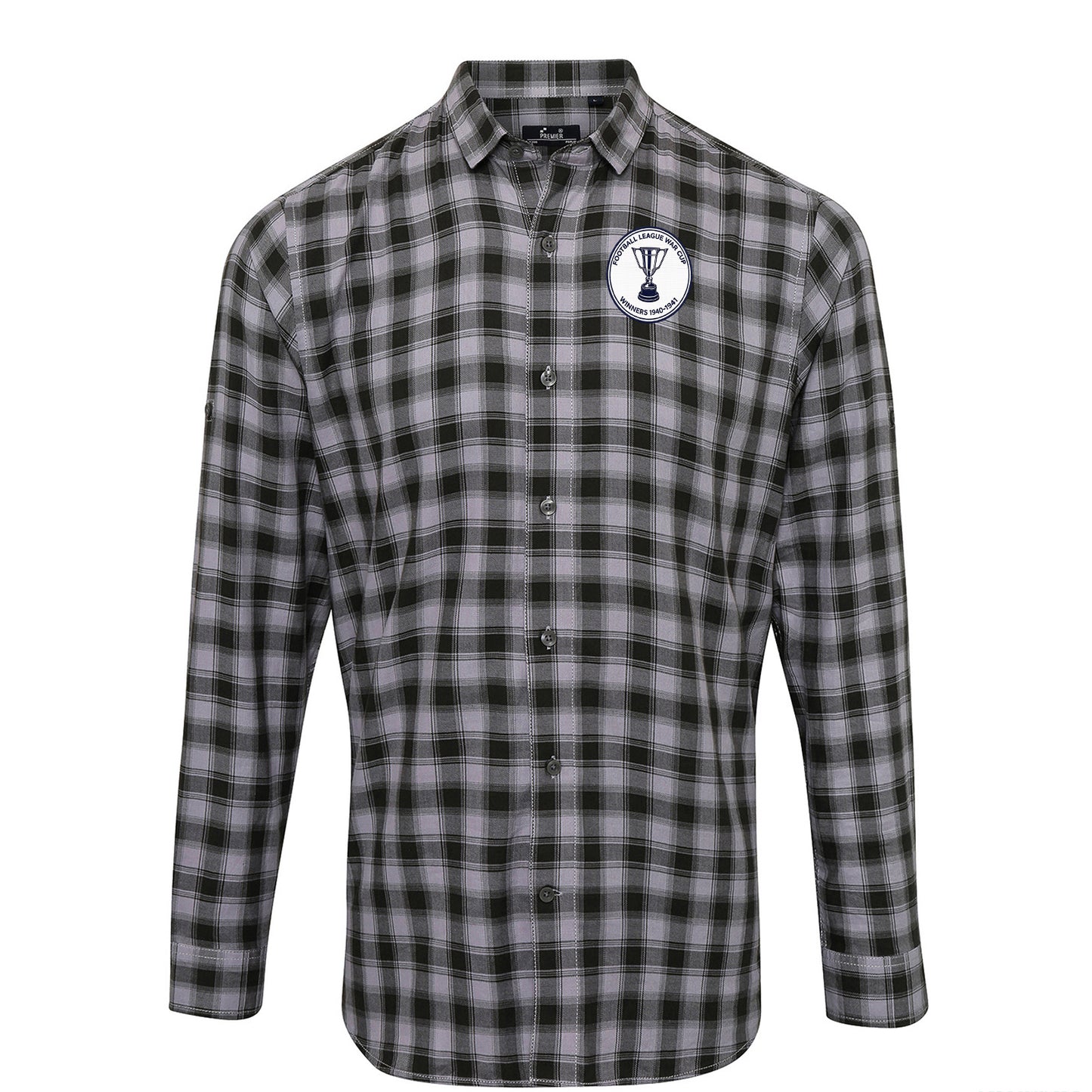 Retro Preston North End Check Long Sleeve Shirt