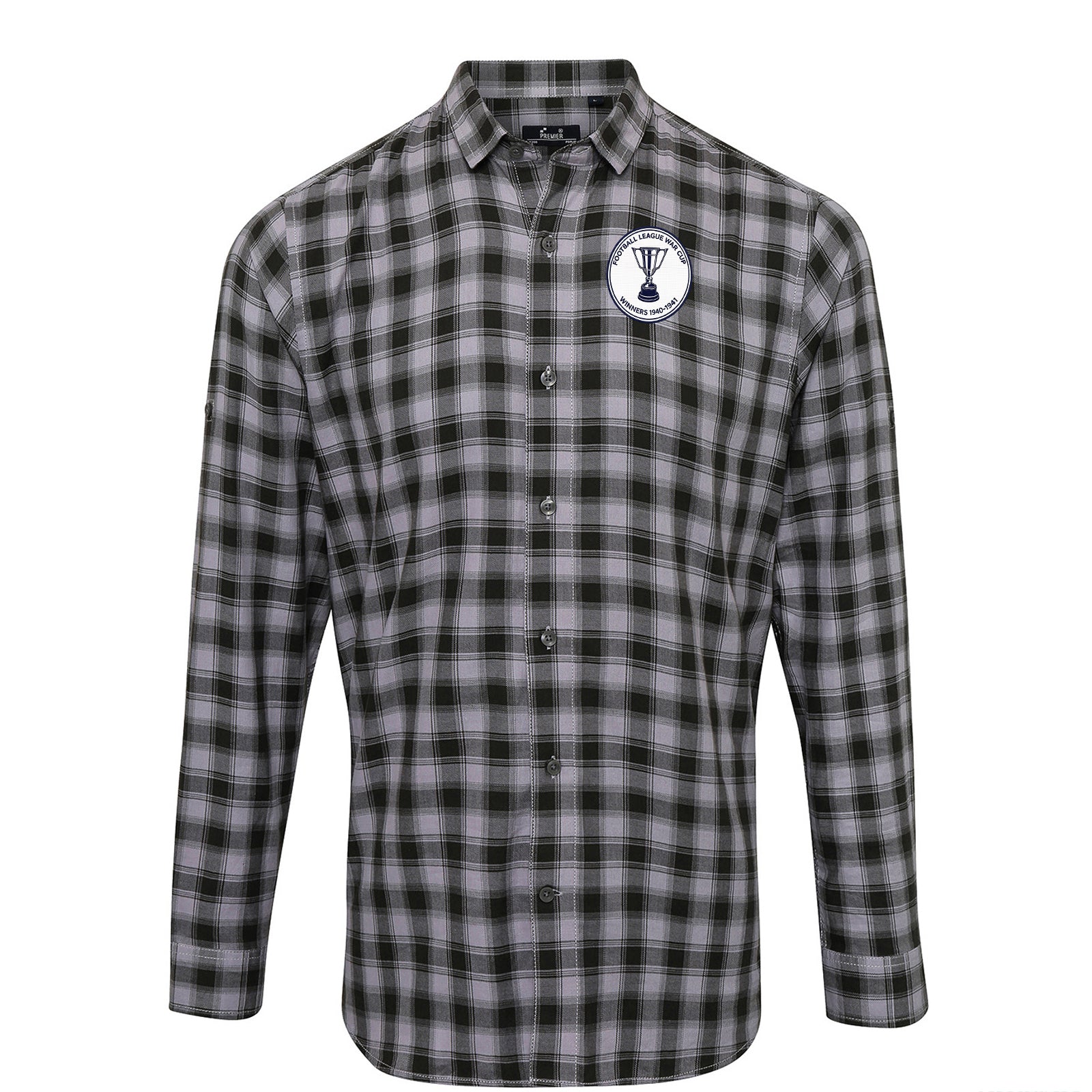Retro Preston North End Check Long Sleeve Shirt