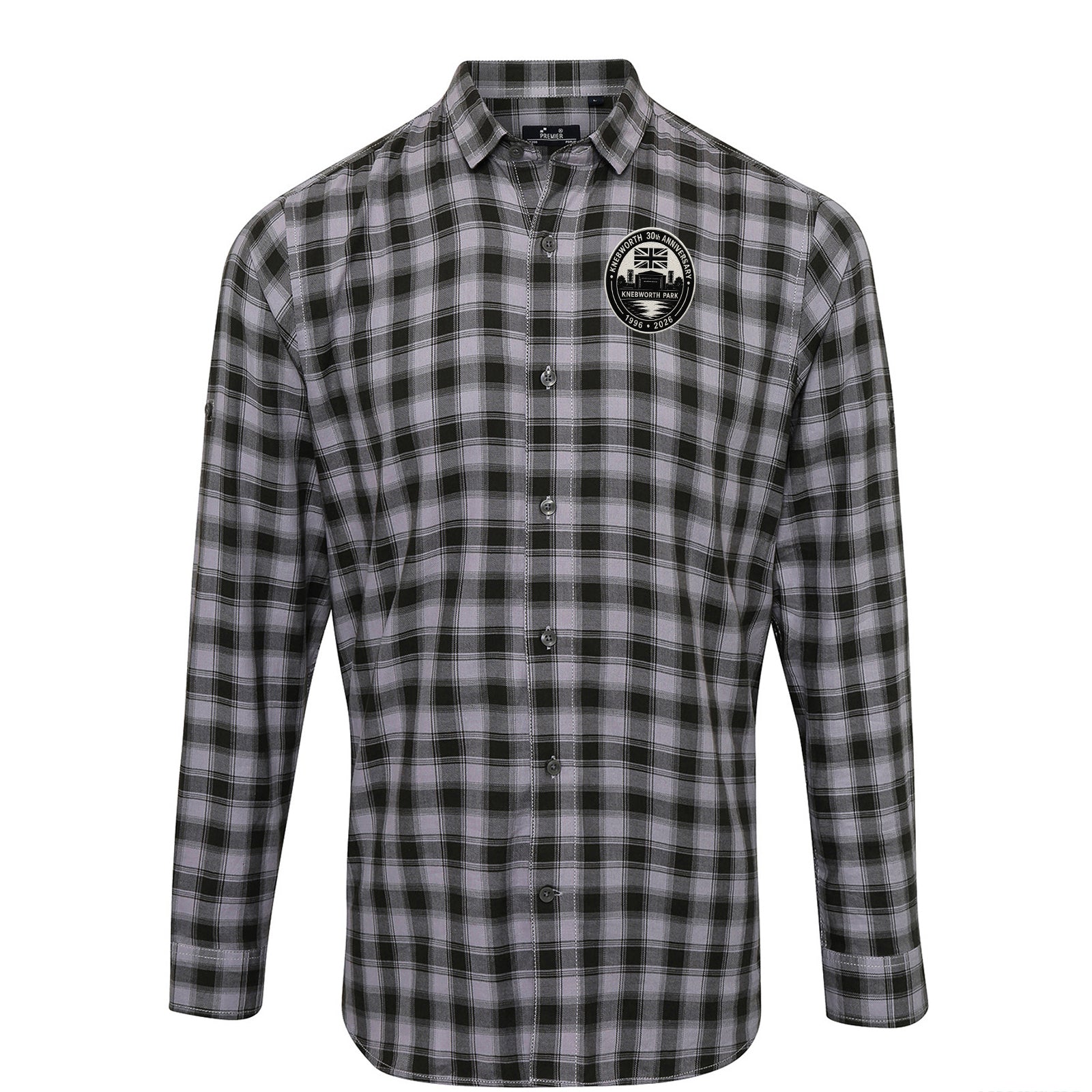 Oasis Knebworth 30th Anniversary 1996-2026 Check Long Sleeve Shirt