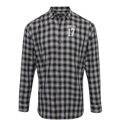 Morgan Rogers Chelsea Football Check Long Sleeve Shirt