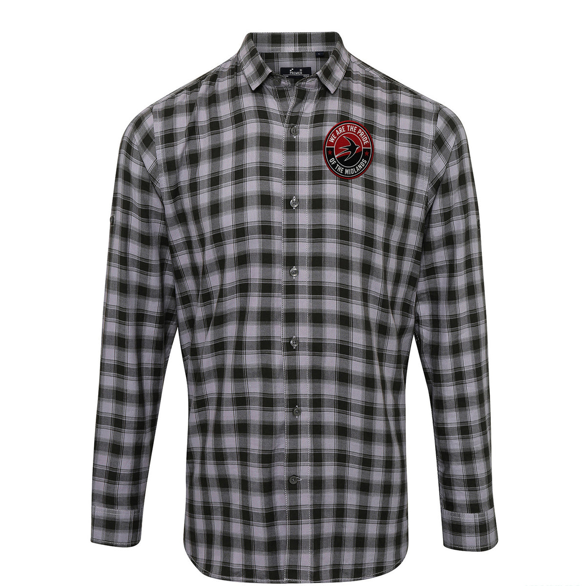 Walsall We Are The Pride of The Midlands Check Long Sleeve Shirt