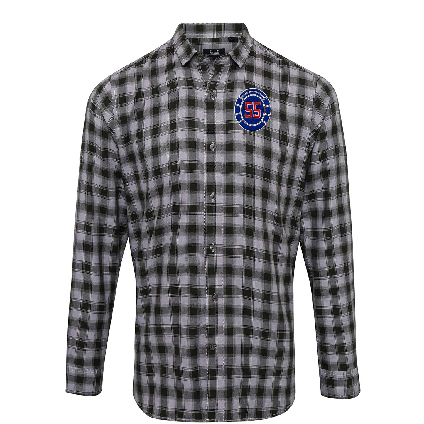 Glasgow Rangers 55 Time Champions Check Long Sleeve Shirt