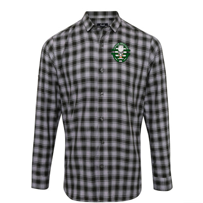 Green Brigade Celtic Football Check Long Sleeve Shirt 