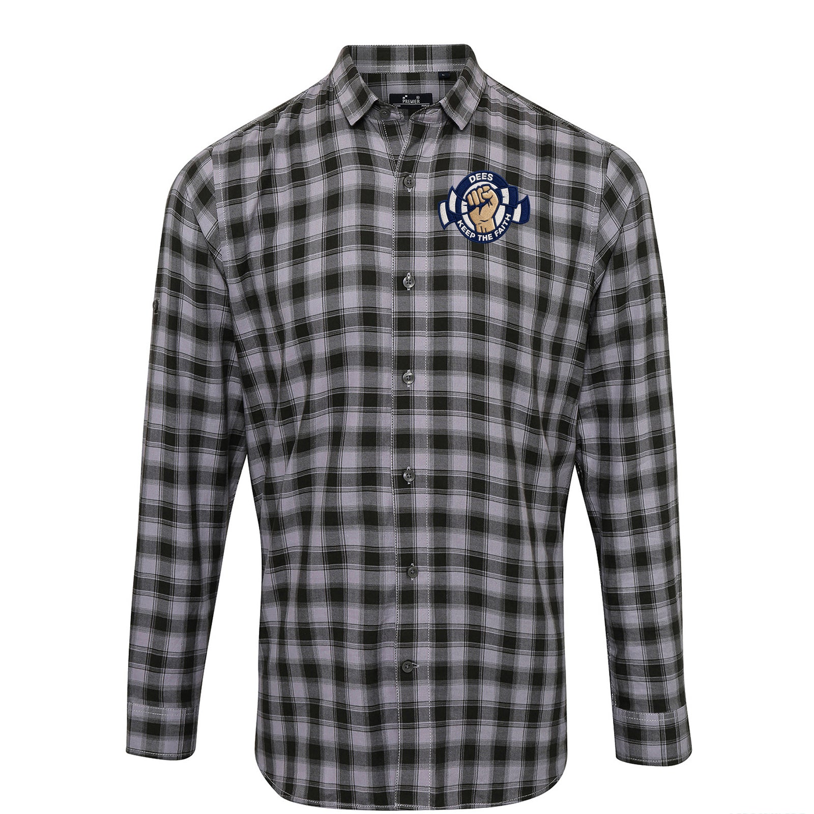 Dundee Dees Football Fans Football Check Long Sleeve Shirt