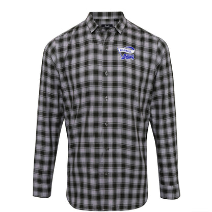 Classic Millwall Football Check Long Sleeve Shirt 