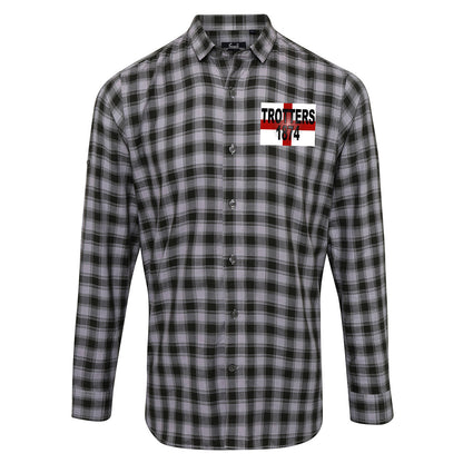 Trotters 1874 England Flag Check Shirt