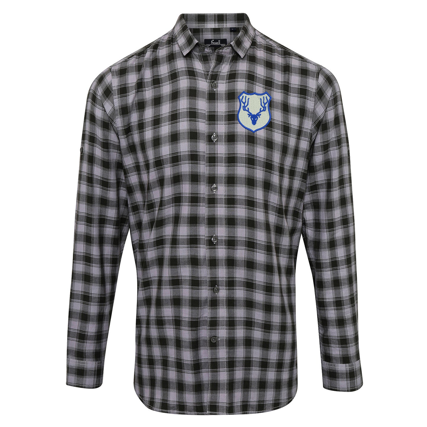 Retro Ross County Embroidered Long Sleeve Mulligan Check Shirt