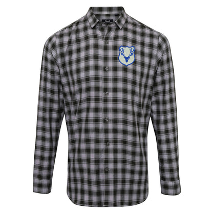 Retro Ross County Embroidered Long Sleeve Mulligan Check Shirt