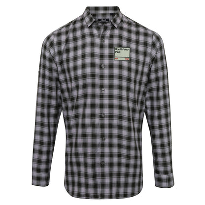Boothferry Park HU4 Embroidered Long Sleeve Mulligan Check Shirt