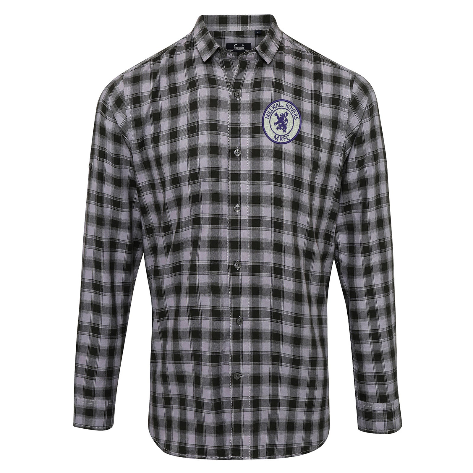 Classic Millwall Football Check Long Sleeve Shirt