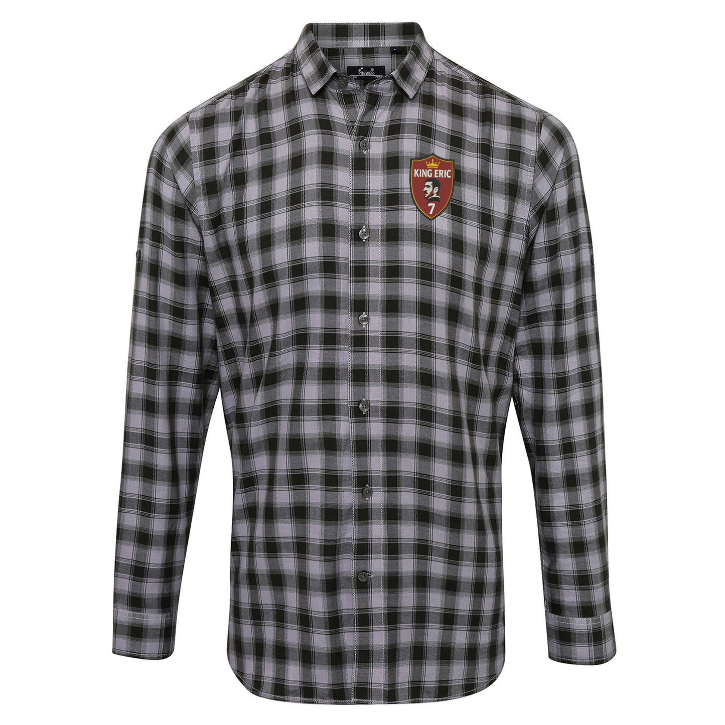King Eric Cantona Check Long Sleeve Shirt