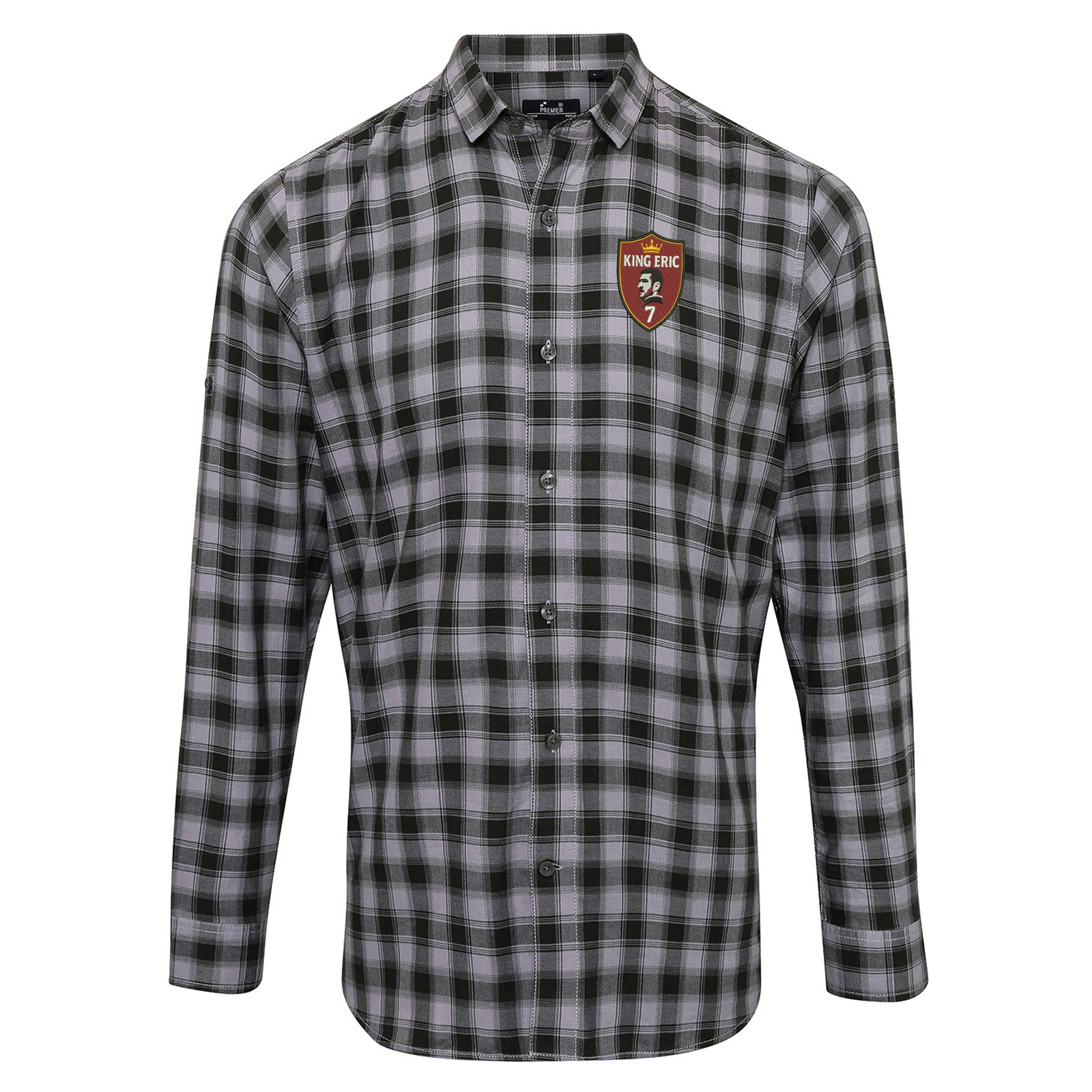King Eric Cantona Check Long Sleeve Shirt