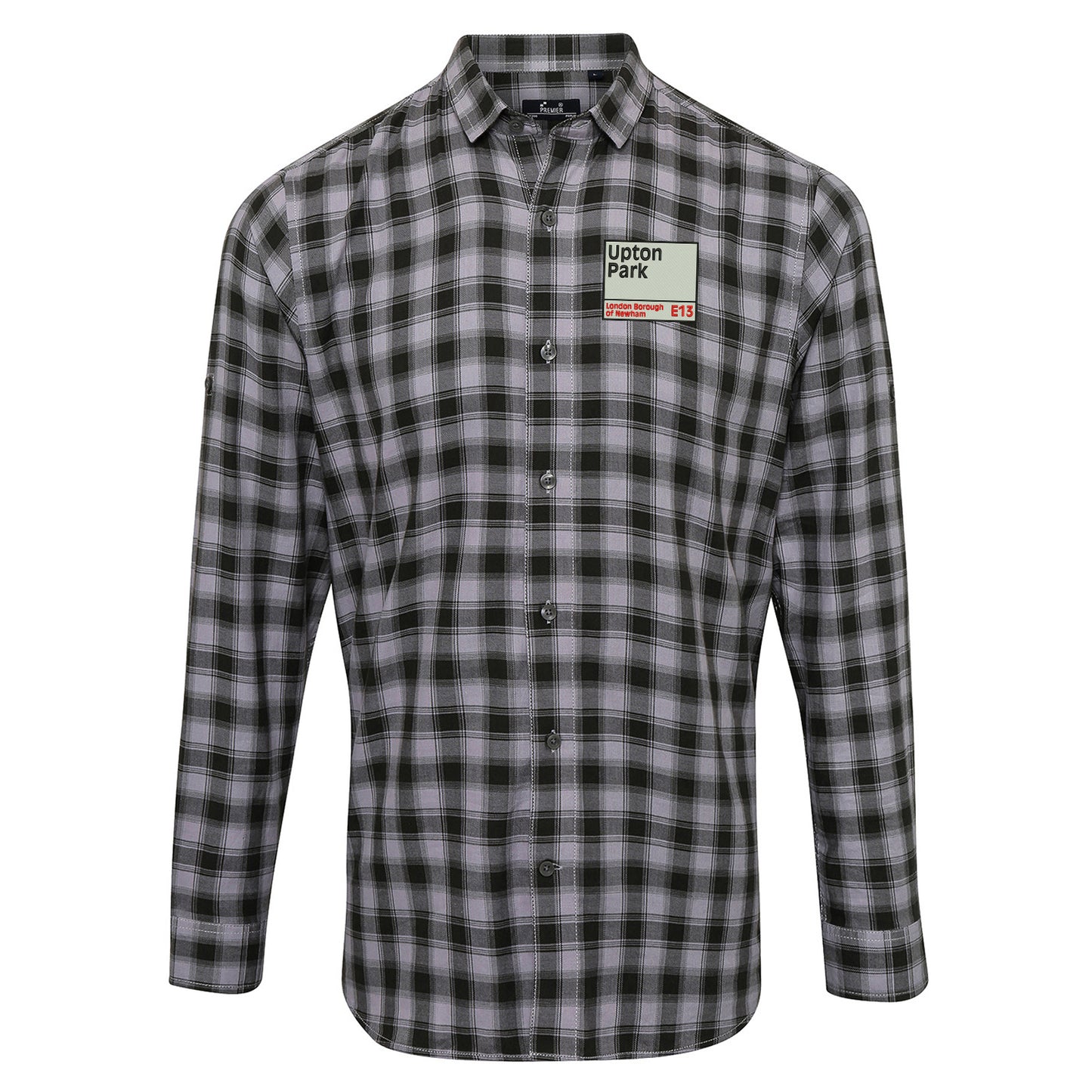 West Ham Upton Park Check Long Sleeve Shirt
