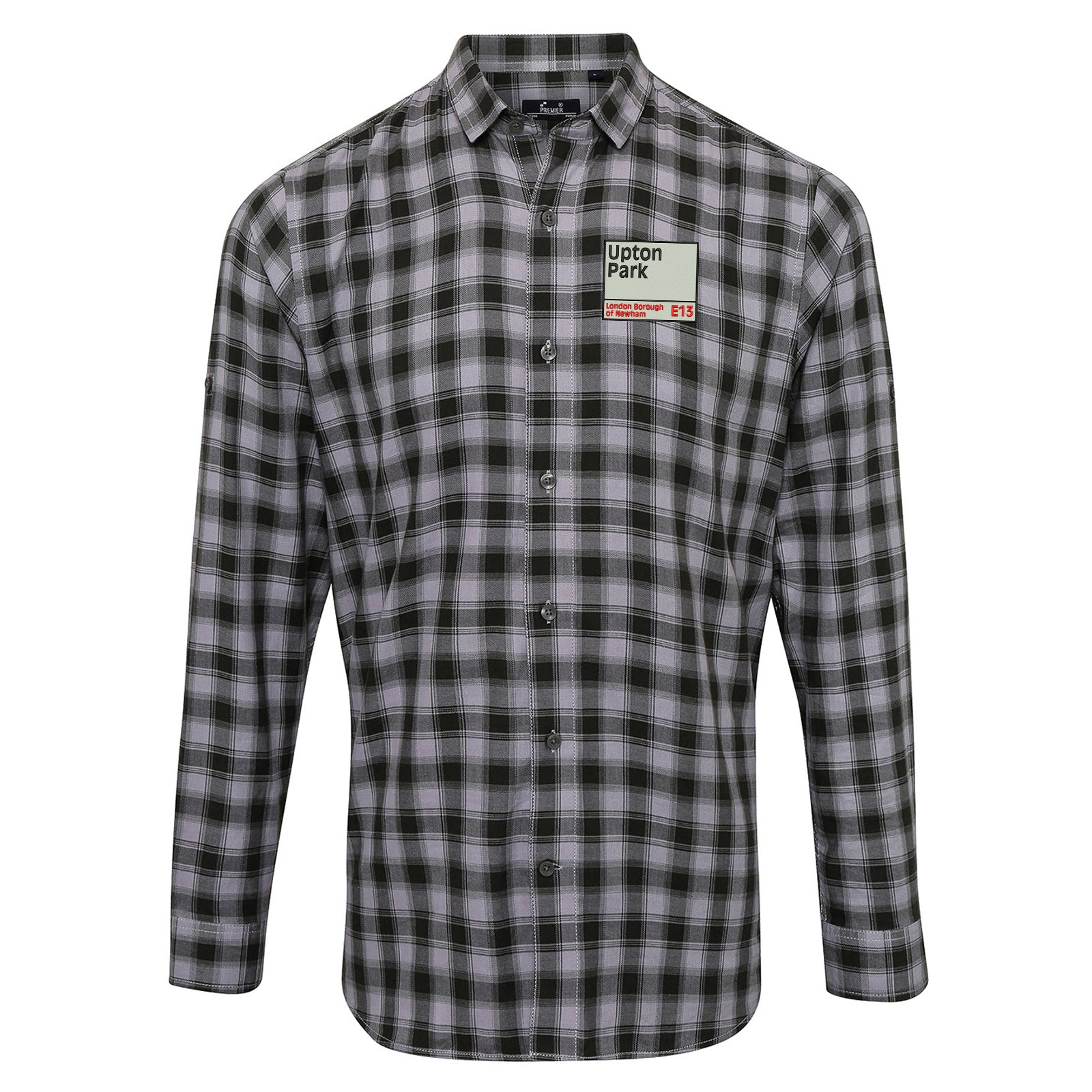 West Ham Upton Park Check Long Sleeve Shirt