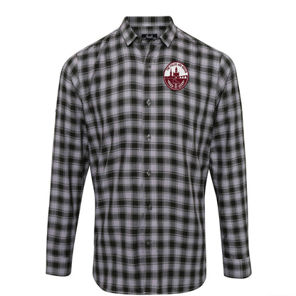 The Fields Are Green Northampton Football Check Long Sleeve Shirt 