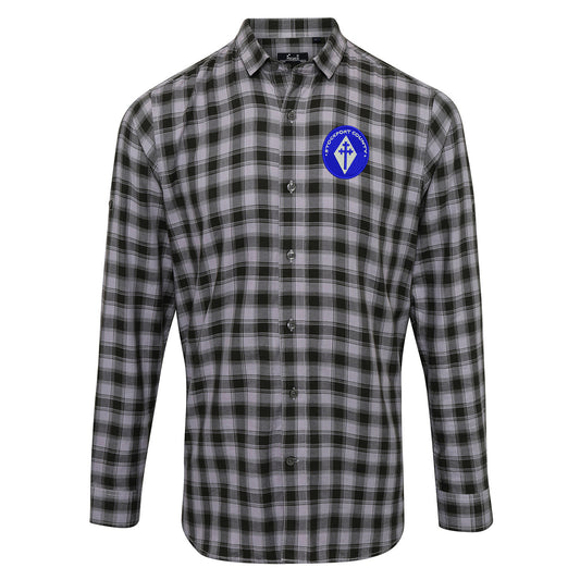 Retro Stockport 1978 Check Long Sleeve Shirt