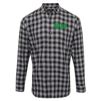 I’m Glens Till I Die Embroidered Long Sleeve Mulligan Check Shirt