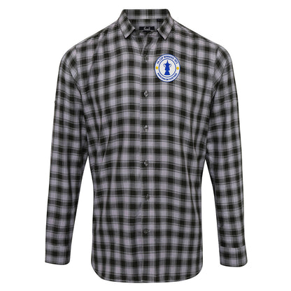 Old School Leeds United Check Long Sleeve Shirt