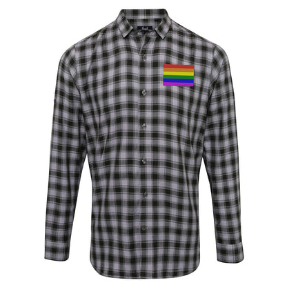 LGBTQ Lesbian Long Sleeve Check Shirt