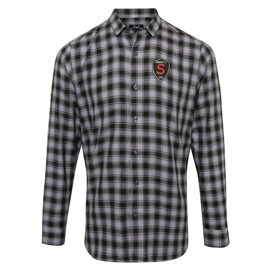 Retro Singers FC Check Long Sleeve Shirt