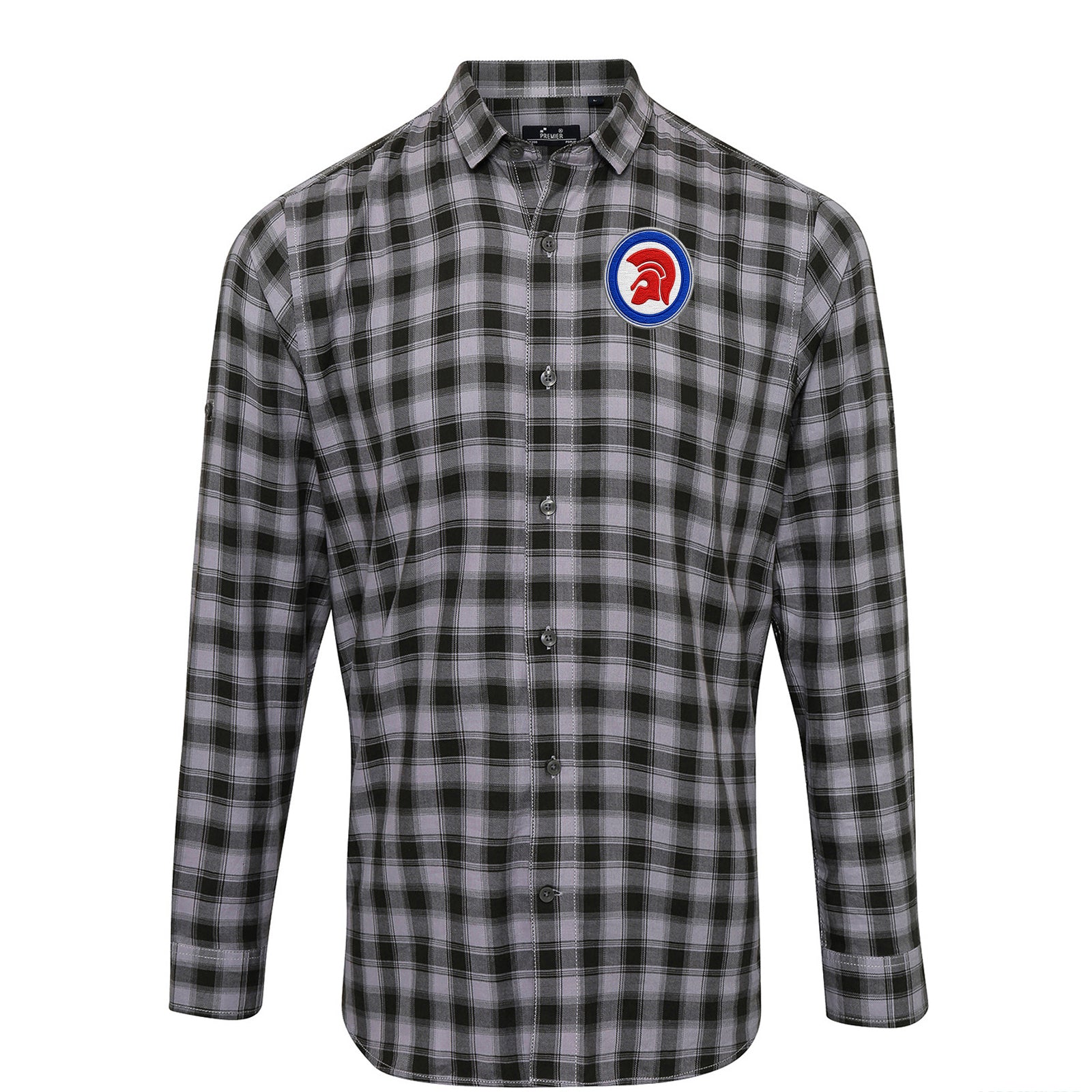Trojan Helmet Roundel Check Long Sleeve Shirt Trojan Helmet Roundel Check Long Sleeve Shirt 