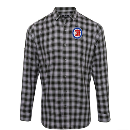 Trojan Helmet Roundel Check Long Sleeve Shirt Trojan Helmet Roundel Check Long Sleeve Shirt 