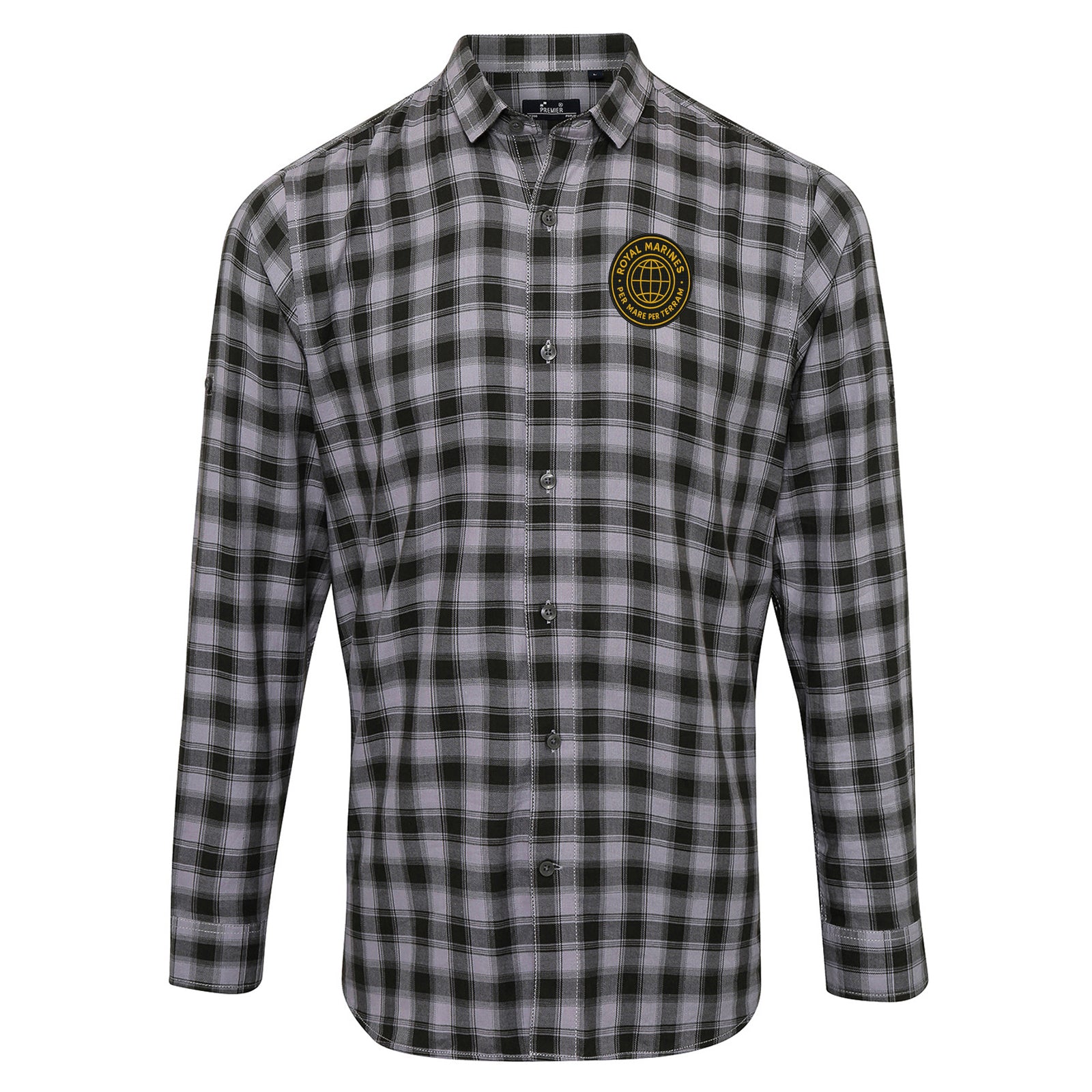Royal Marines Veterans Check Long Sleeve Shirt