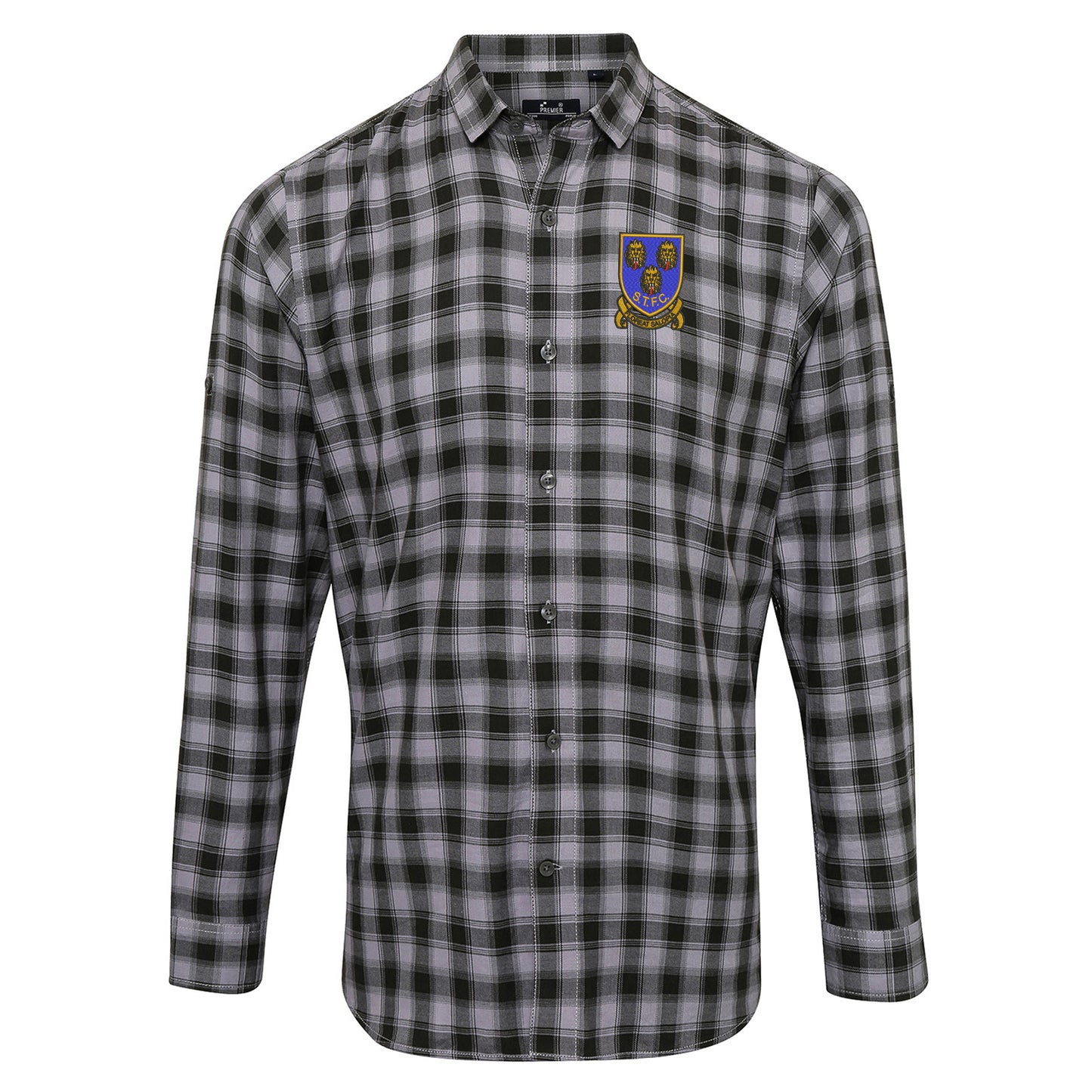 Retro Shrewsbury 1993 Check Long Sleeve Shirt