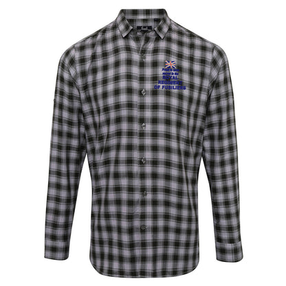 Proud to Have Served in The Royal Regiment of Fusiliers Check Long Sleeve Shirt