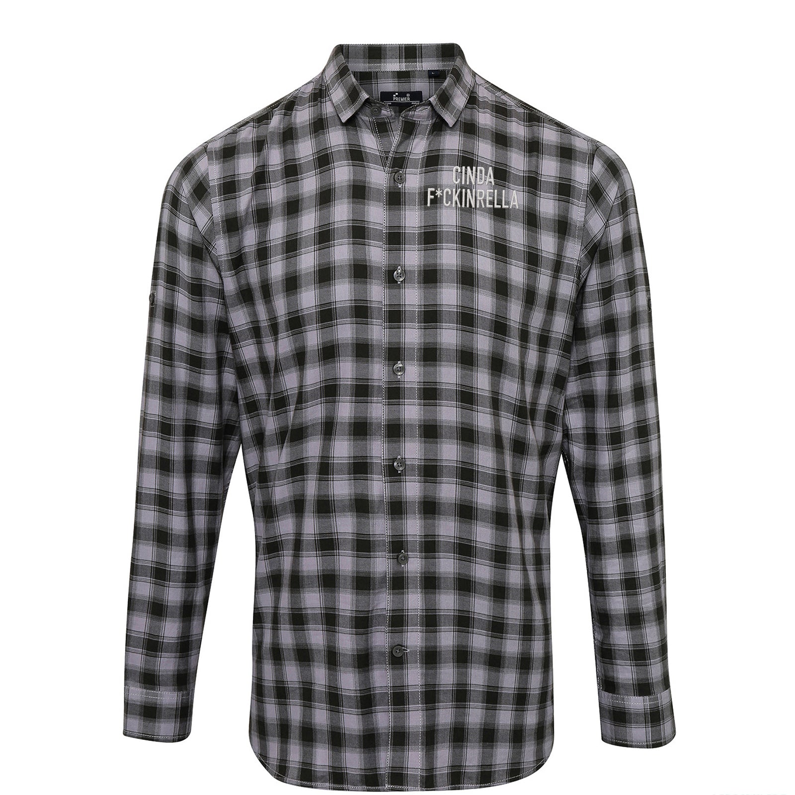 Cinder Fckinrella Check Long Sleeve Shirt