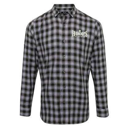 Hoops Its a Way of Life Embroidered Long Sleeve Mulligan Check Shirt