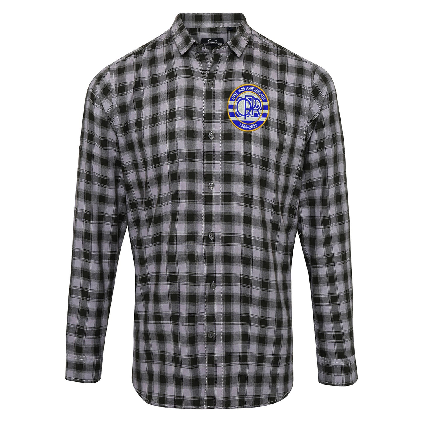QPR Classic Football Check Long Sleeve Shirt