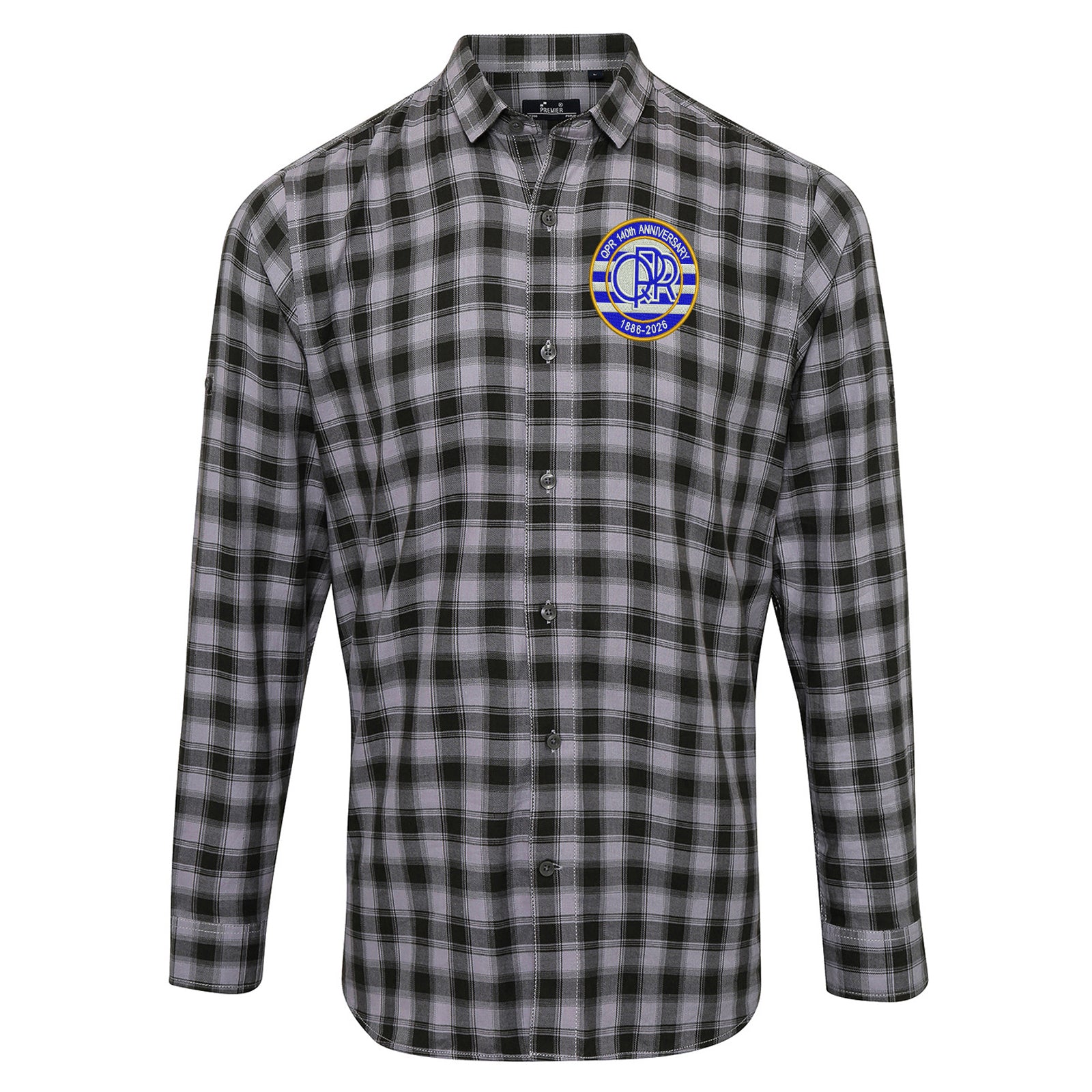 QPR Classic Football Check Long Sleeve Shirt