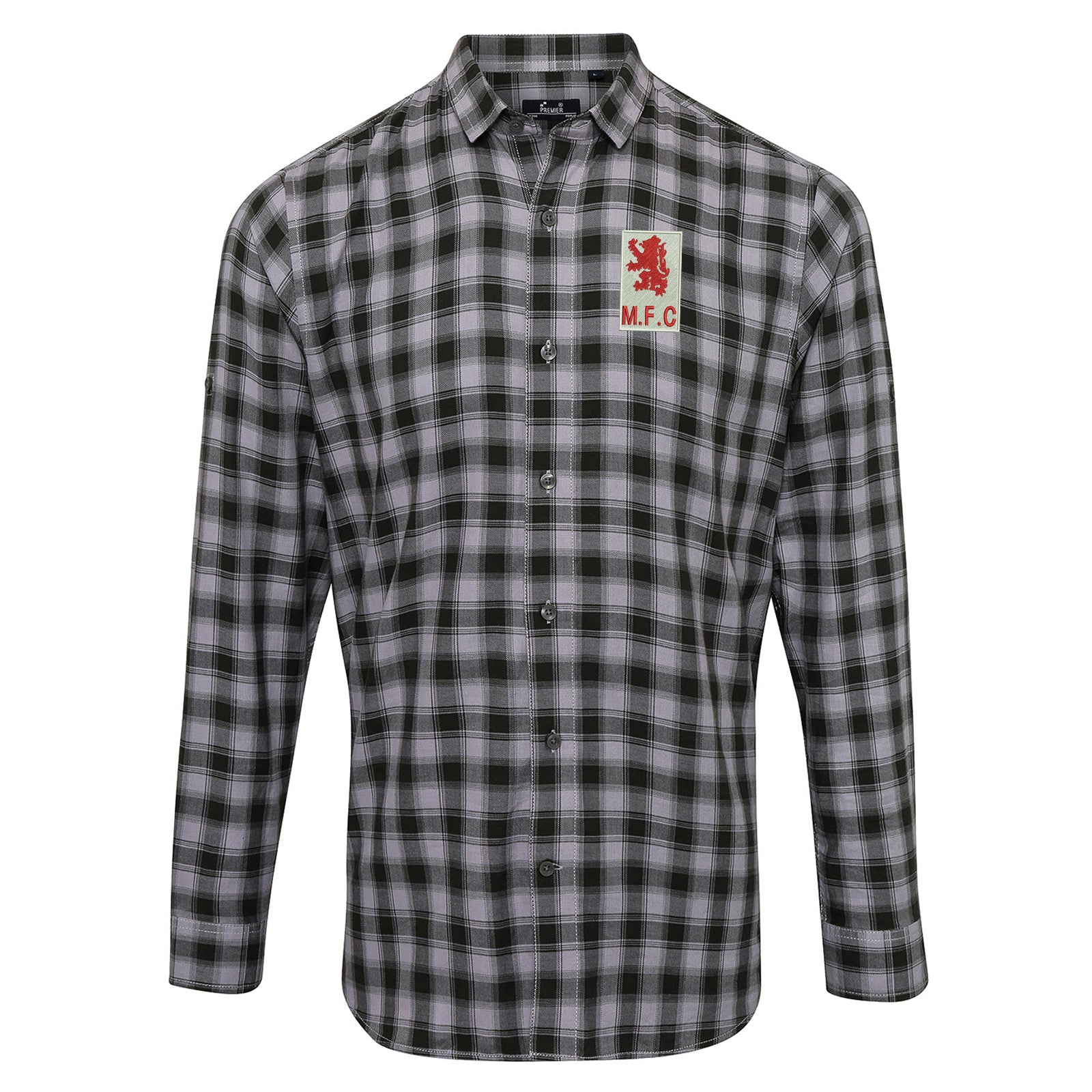 Retro Middlesbrough 1973 Check Long Sleeve Shirt
