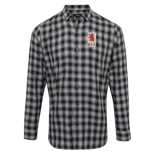 Retro Middlesbrough 1973 Check Long Sleeve Shirt