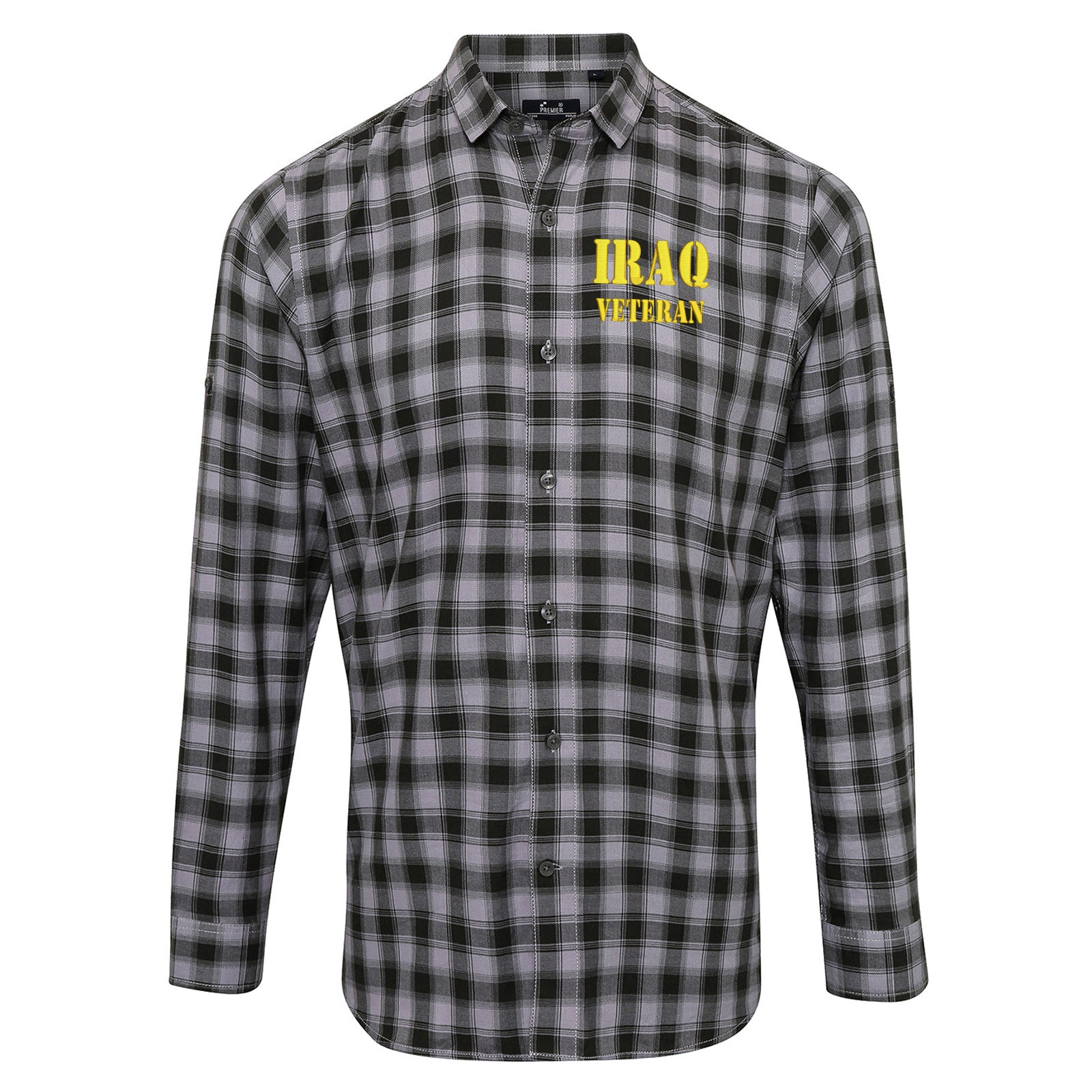Iraq Veteran Check Long Sleeve Shirt