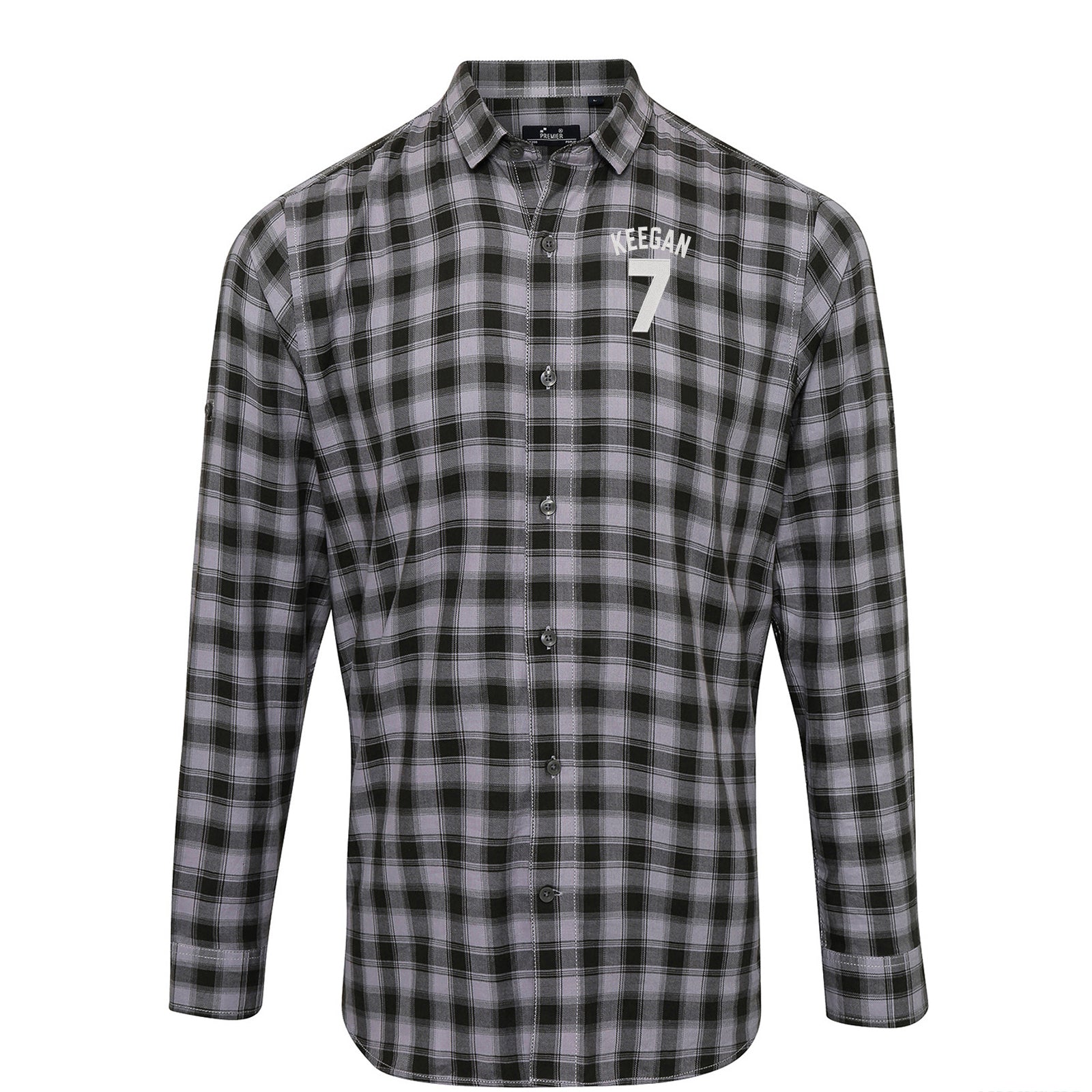 Kevin Keegan Football Check Long Sleeve Shirt