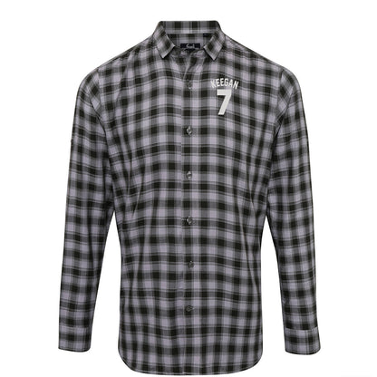 Kevin Keegan Football Check Long Sleeve Shirt