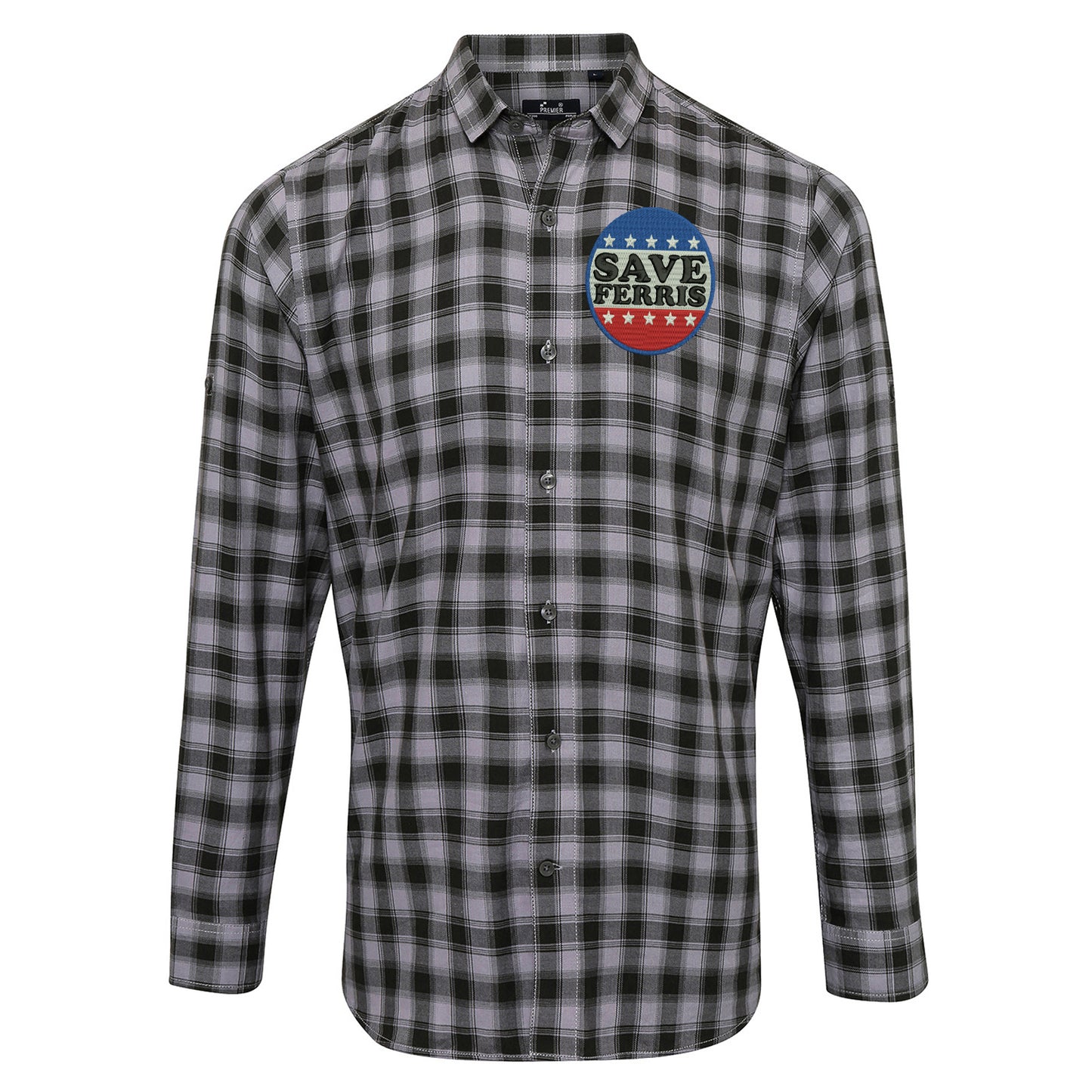 Save Ferris Punk Rock Check Long Sleeve Shirt