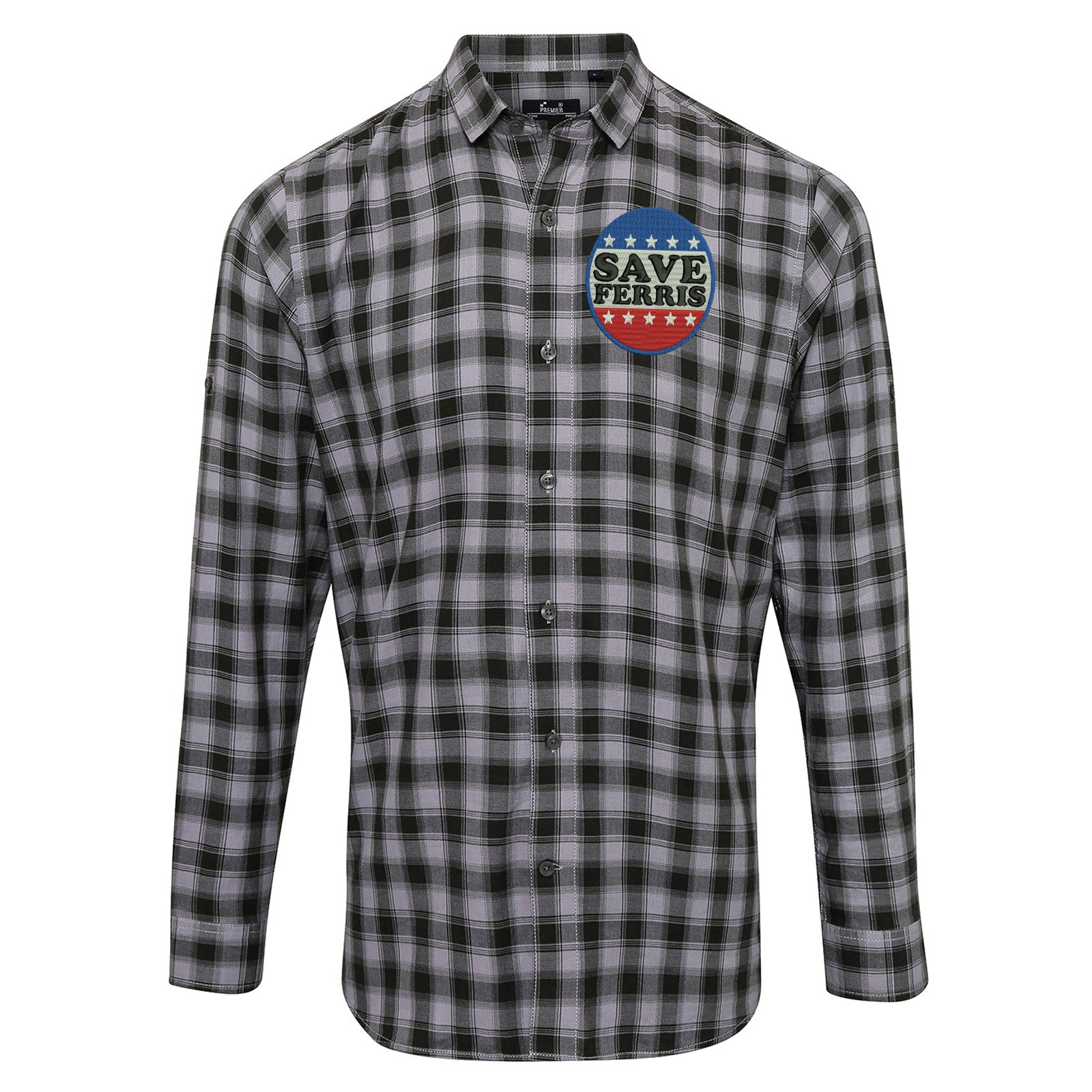 Save Ferris Punk Rock Check Long Sleeve Shirt
