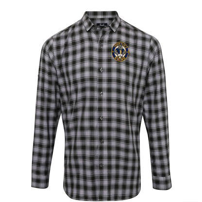 Leeds Rhinos Rugby League Check Long Sleeve Shirt