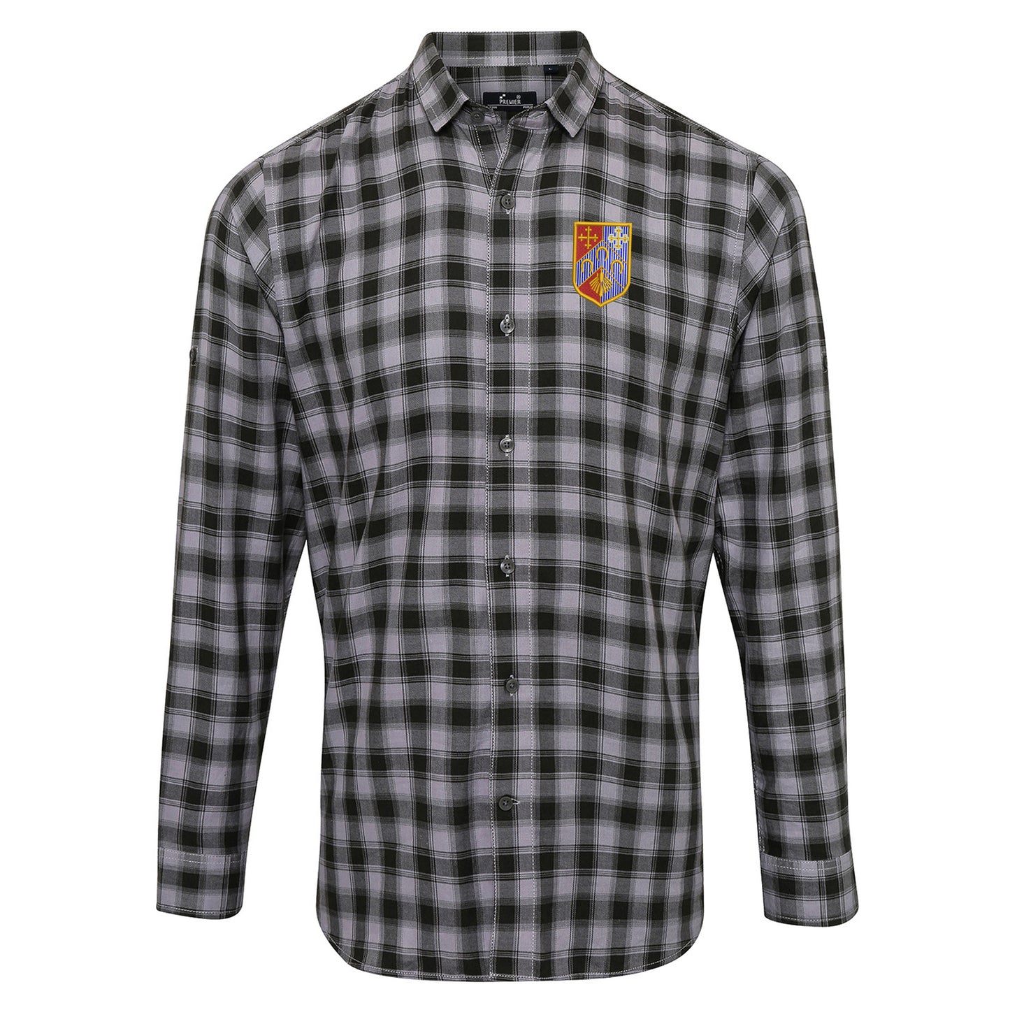 Retro QPR 1953 Embroidered Long Sleeve Mulligan Check Shirt