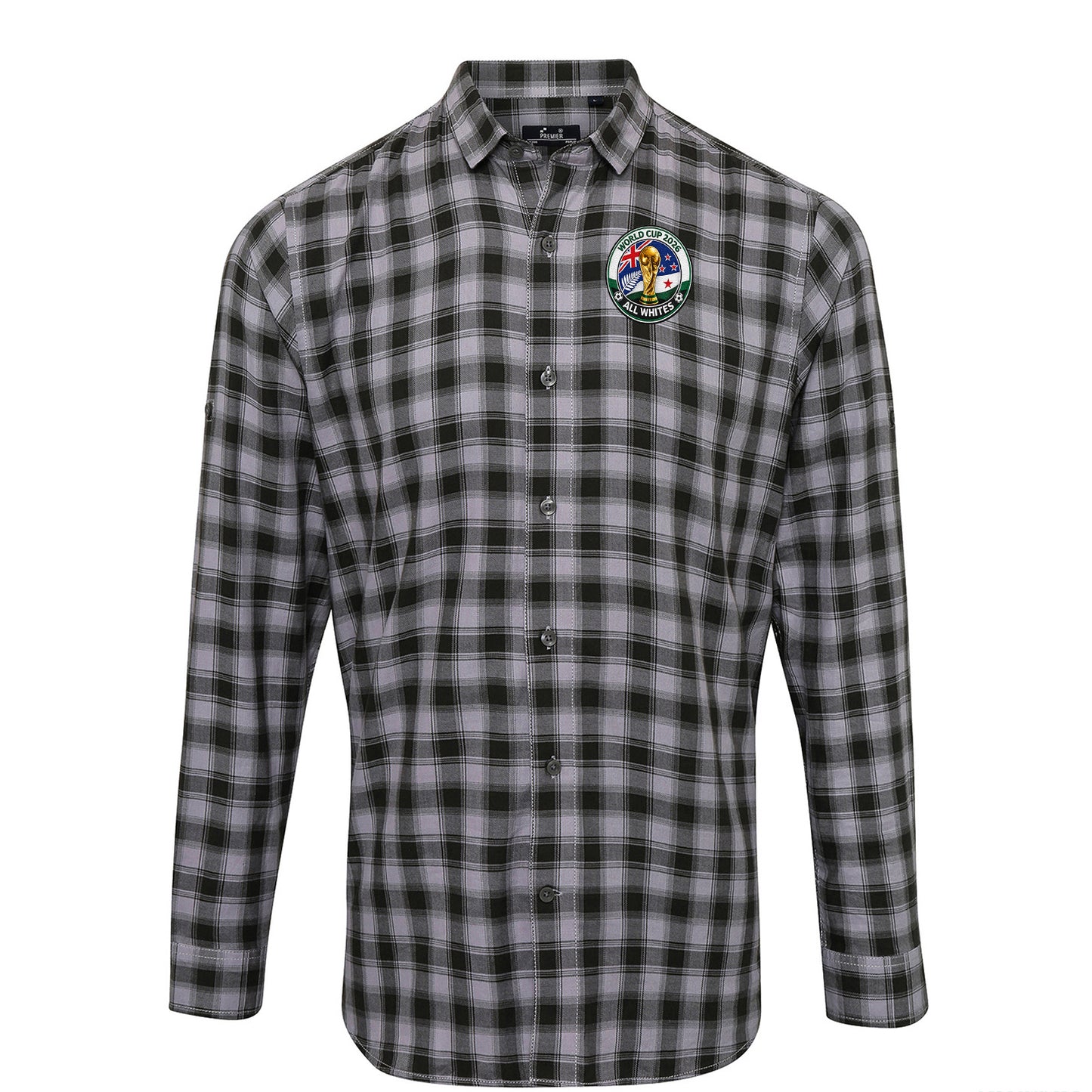 New Zealand World Cup 2026 Check Long Sleeve Shirt