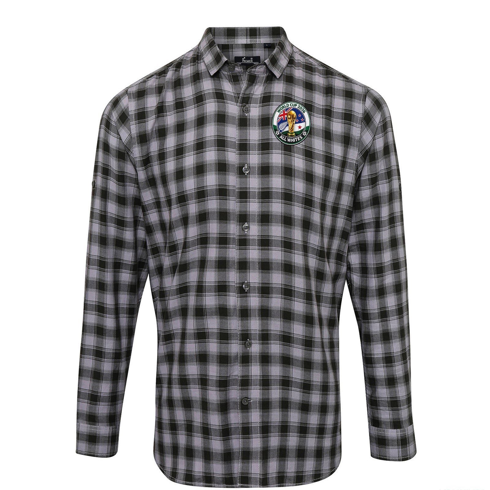 New Zealand World Cup 2026 Check Long Sleeve Shirt